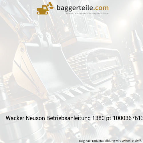 Wacker Neuson Betriebsanleitung 1380 pt 1000367613