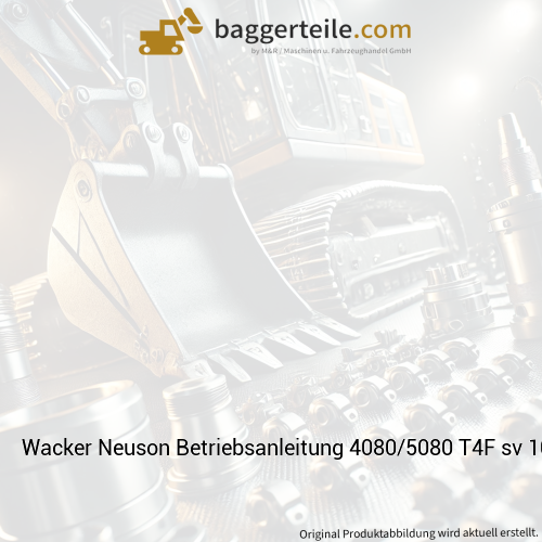 Wacker Neuson Betriebsanleitung 4080/5080 T4F sv 1000373564