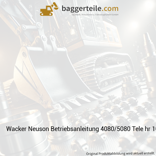 Wacker Neuson Betriebsanleitung 4080/5080 Tele hr 1000344513
