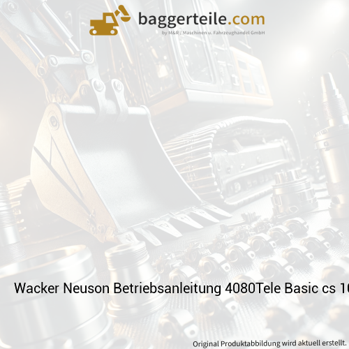 Wacker Neuson Betriebsanleitung 4080Tele Basic cs 1000408132