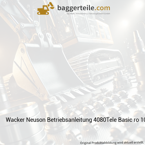 Wacker Neuson Betriebsanleitung 4080Tele Basic ro 1000408153