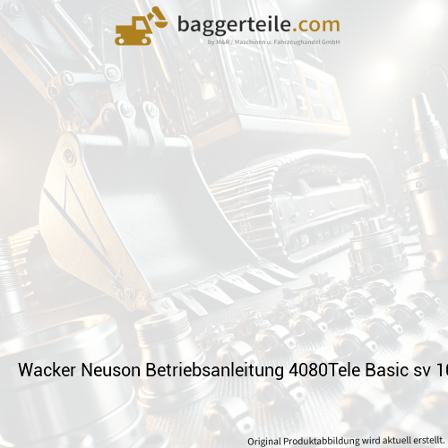 Wacker Neuson Betriebsanleitung 4080Tele Basic sv 1000408129