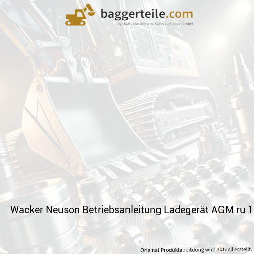 Wacker Neuson Betriebsanleitung Ladegerät AGM ru 1000377844