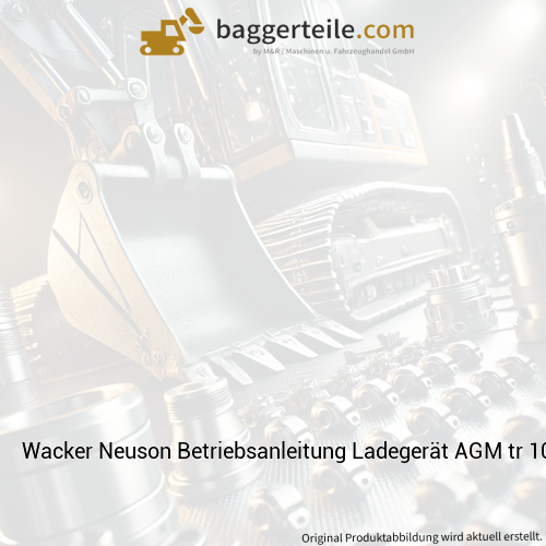 Wacker Neuson Betriebsanleitung Ladegerät AGM tr 1000377855