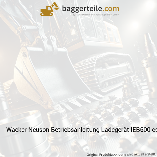 Wacker Neuson Betriebsanleitung Ladegerät IEB600 cs 1000337753