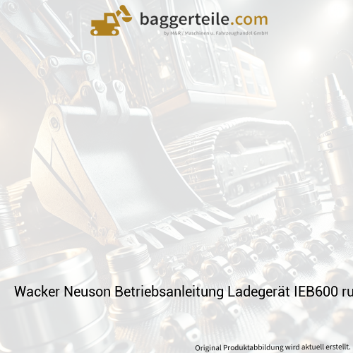 Wacker Neuson Betriebsanleitung Ladegerät IEB600 ru 1000337765