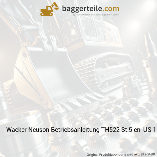 Wacker Neuson Betriebsanleitung TH522 St.5 en-US 1000445048