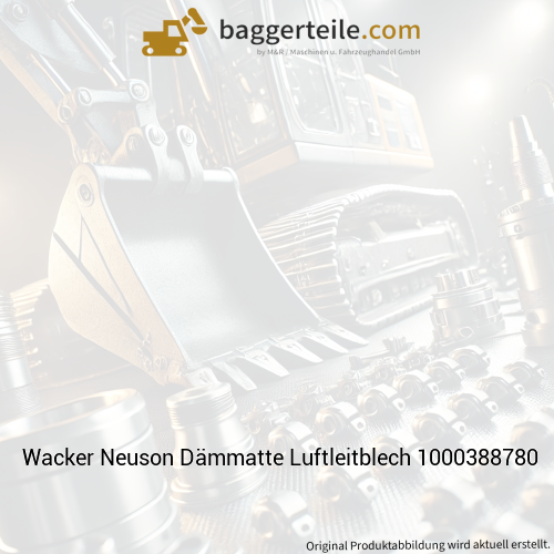 Wacker Neuson Dämmatte Luftleitblech 1000388780