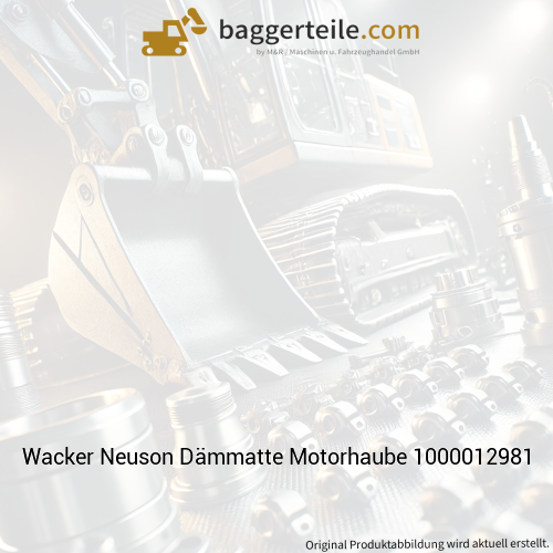 Wacker Neuson Dämmatte Motorhaube 1000012981