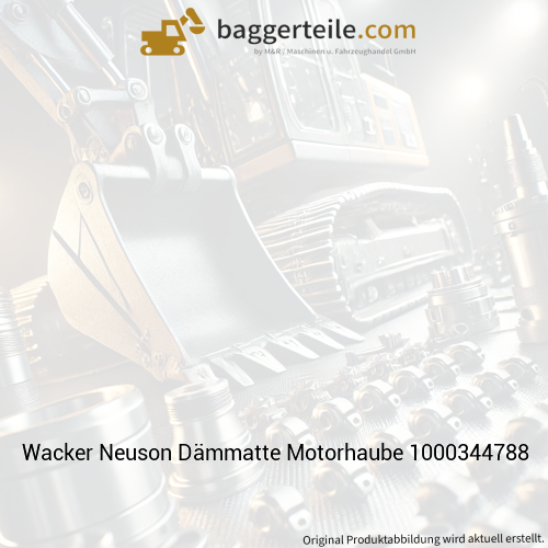 Wacker Neuson Dämmatte Motorhaube 1000344788