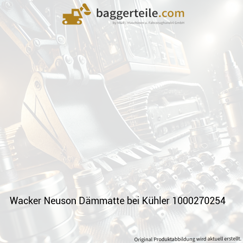 Wacker Neuson Dämmatte bei Kühler 1000270254