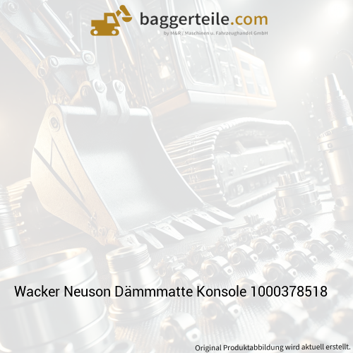 Wacker Neuson Dämmmatte Konsole 1000378518