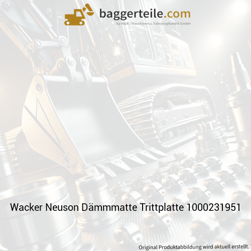 Wacker Neuson Dämmmatte Trittplatte 1000231951