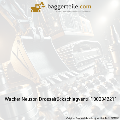 Wacker Neuson Drosselrückschlagventil 1000342211