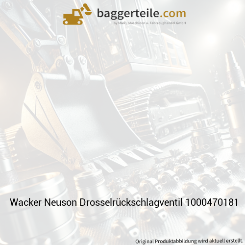 Wacker Neuson Drosselrückschlagventil 1000470181