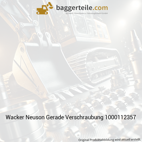 Wacker Neuson Gerade Verschraubung 1000112357