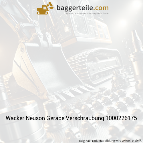 Wacker Neuson Gerade Verschraubung 1000226175