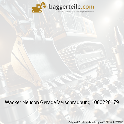 Wacker Neuson Gerade Verschraubung 1000226179
