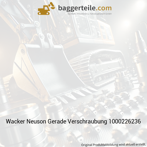 Wacker Neuson Gerade Verschraubung 1000226236