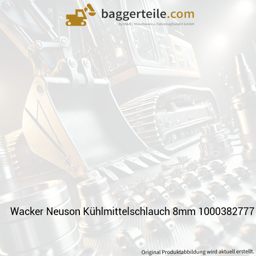Wacker Neuson Kühlmittelschlauch 8mm 1000382777