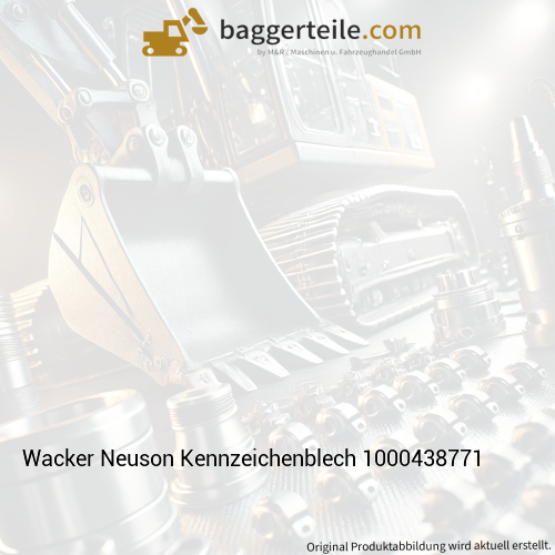 Wacker Neuson Kennzeichenblech 1000438771