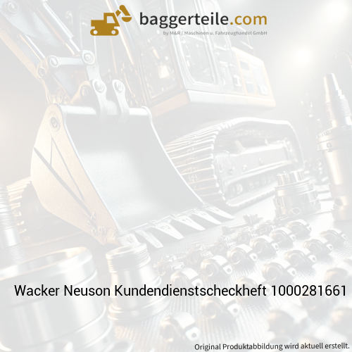 Wacker Neuson Kundendienstscheckheft 1000281661