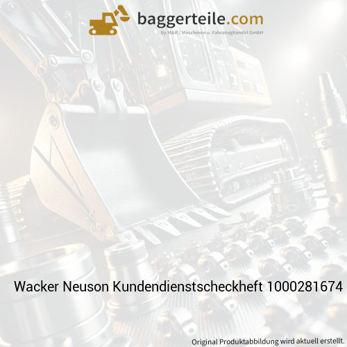 Wacker Neuson Kundendienstscheckheft 1000281674