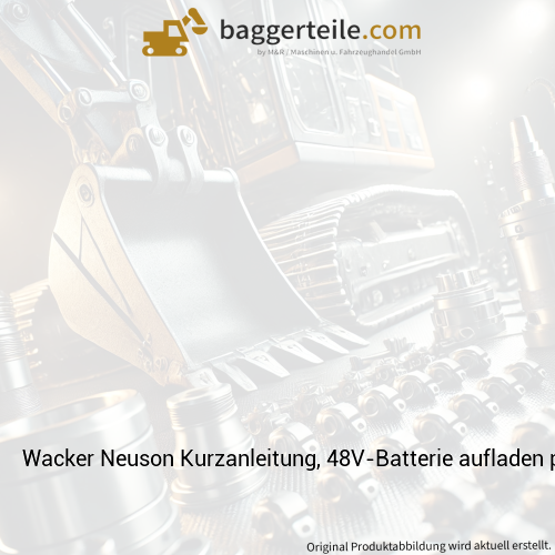 Wacker Neuson Kurzanleitung, 48V-Batterie aufladen pt 1000363571