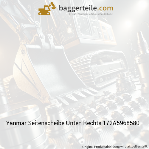 Yanmar Seitenscheibe Unten Rechts 172A5968580